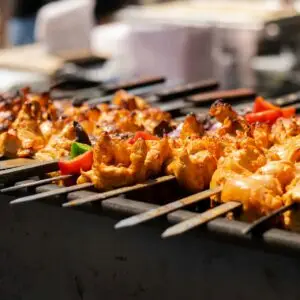 Madras Chicken Skewers